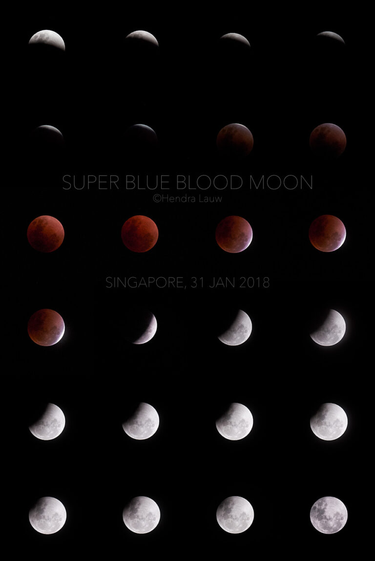 Super Blue Blood Moon and Lunar Eclipse 2018 – Hendra Lauw Photography