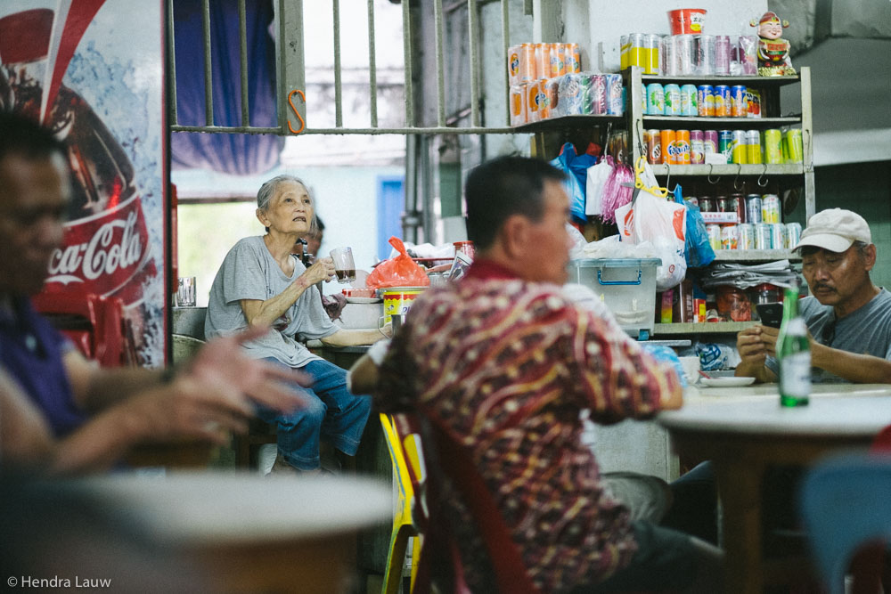 Inside a coffee shop at 114 Jalan Besar Singapore