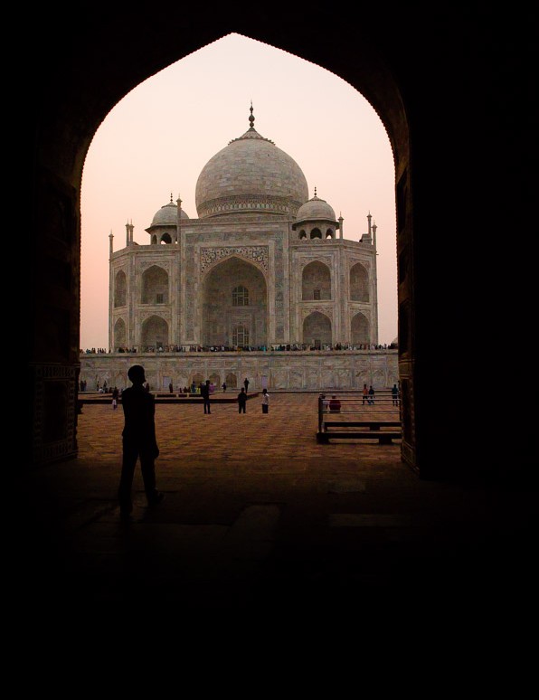 Taj Mahal at sunset