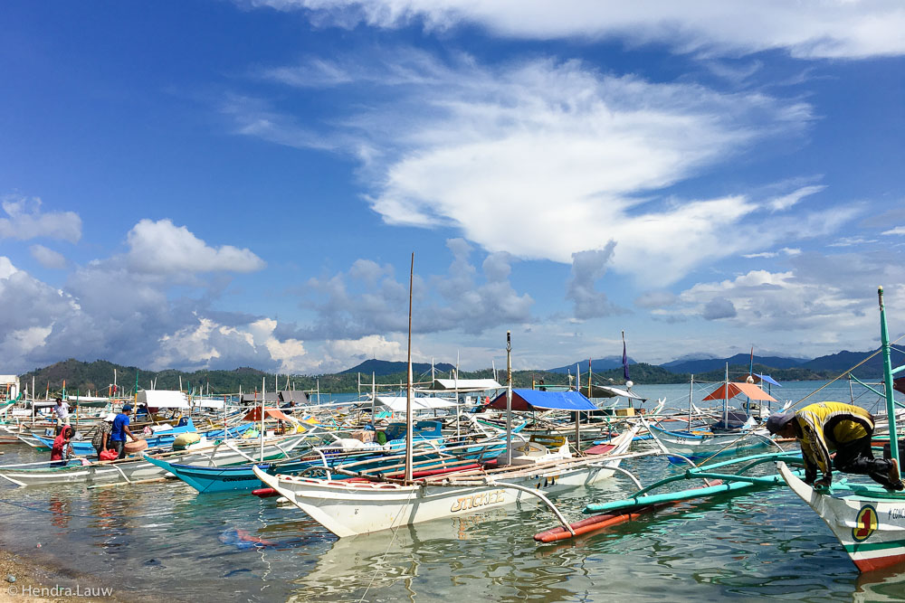 Boats at Concepcion Fish Port Iloilo Philippines