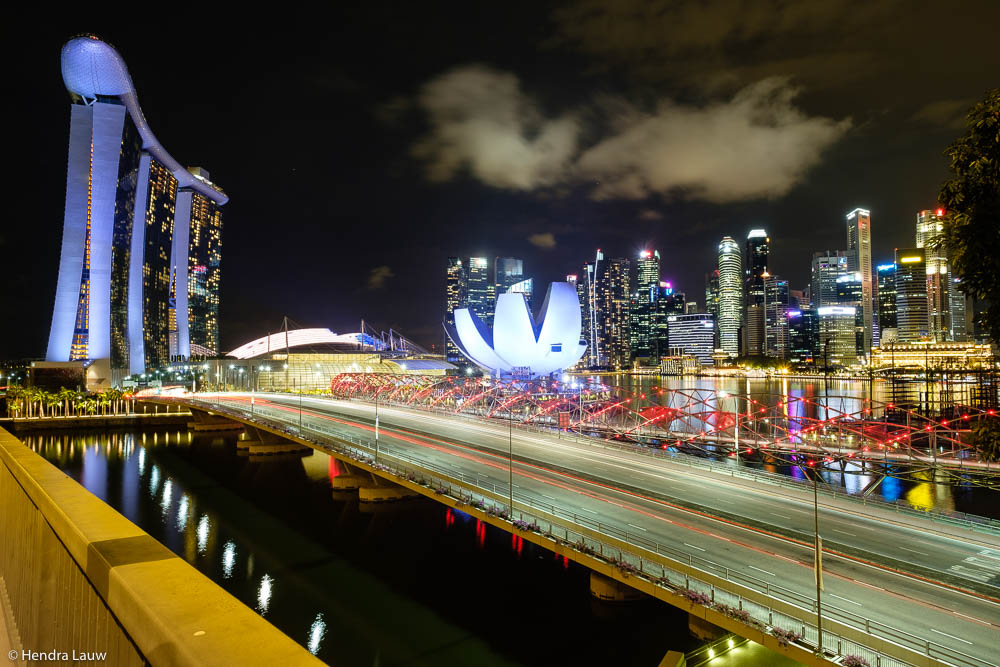 Singapore skyscrapers in Marina Bay 2017