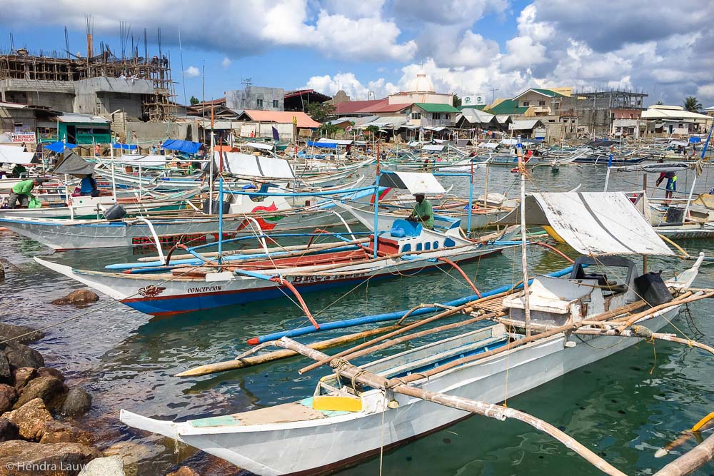 Boats at Concepcion Fish Port Iloilo Philippines