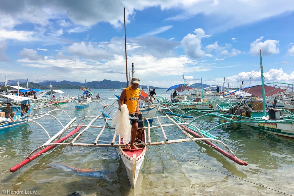 Boats at Concepcion Fish Port Iloilo Philippines