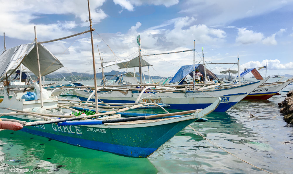 Boats at Concepcion Fish Port Iloilo Philippines