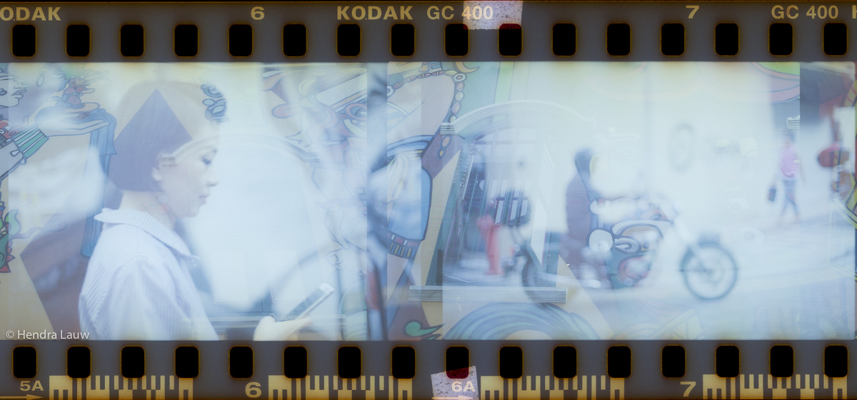 Double exposure film photography project